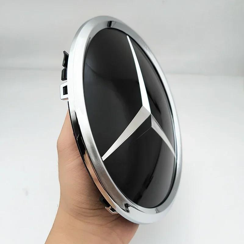 185mm Chrome Black Mirror Car Grille Star Emblem Badge Front Grill Logo For Mercedes Benz CLA W117 W118 GLA X156 Accessories FG1