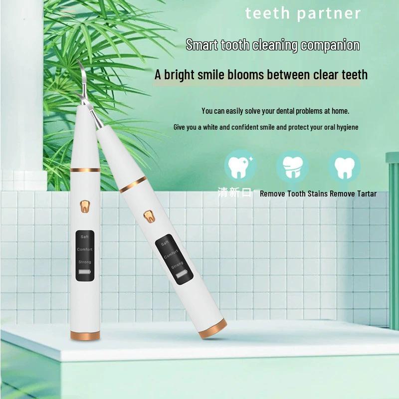 Portable Ultrasonic Electric Tooth Cleaner for Whitening and Tartar Removal at Home