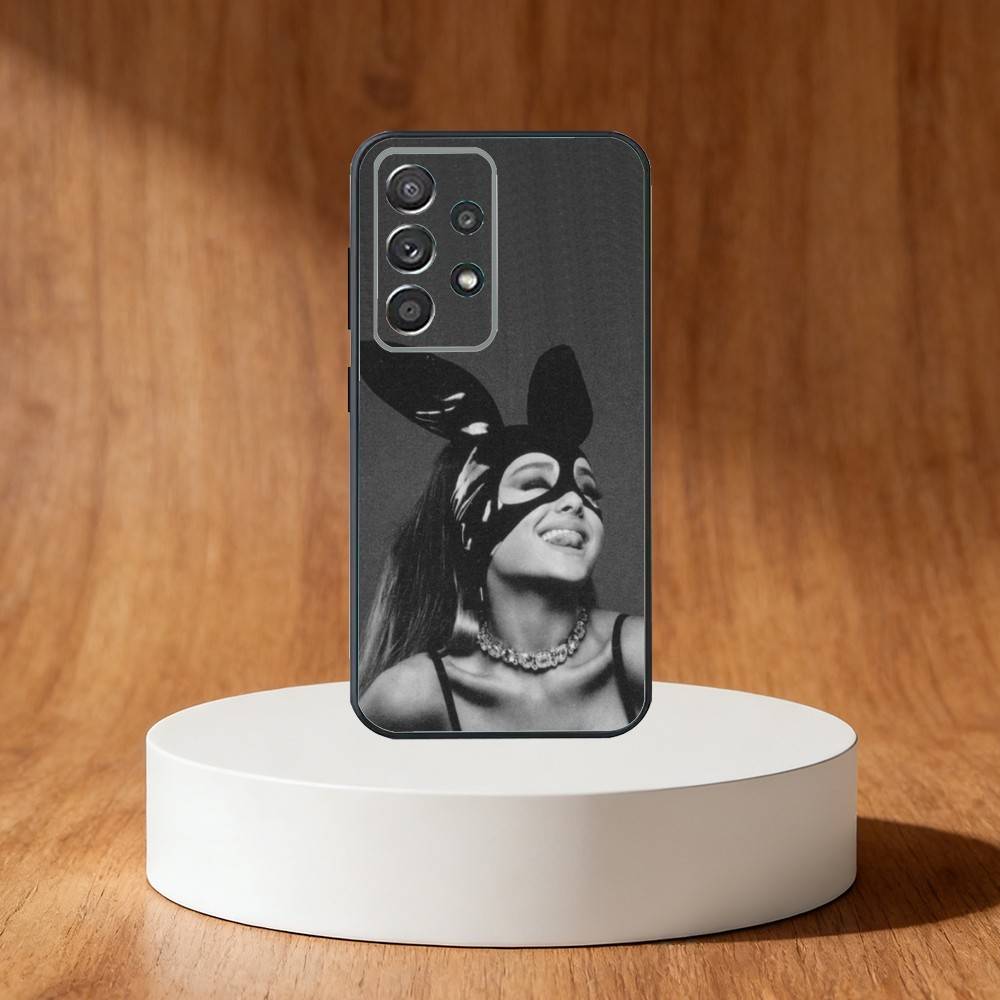 Ariana Grandes Phone Case For Samsung S25,S24,S21,S22,S23,S30,Ultra,S20,Plus,Fe,Note,10,9,5G Black Cover