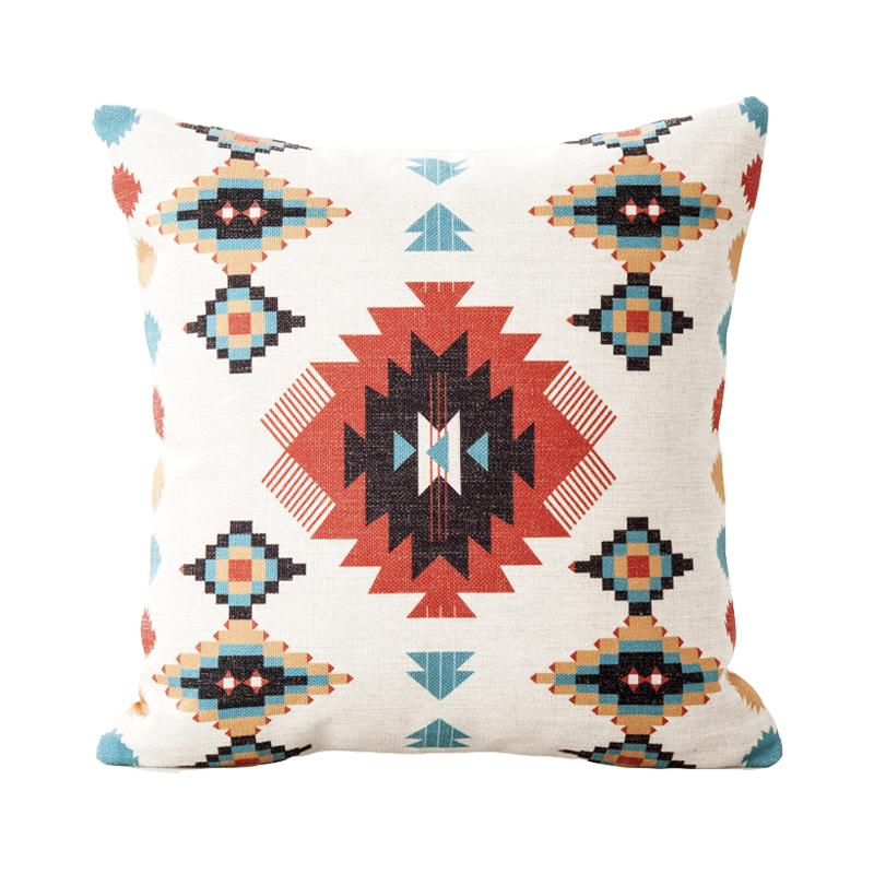 Decorazioni per la Casa Stile Boemo Geometrico Stampa Digitale Federa per Cuscino Copricuscino Adatto per Divano Camera da Letto Auto