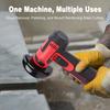 Cordless Brush Angle Grinder Kit 19500rpm Mini Electric Angle Grinding Tool with 2pcs 3900mAh Batteries and 10pcs