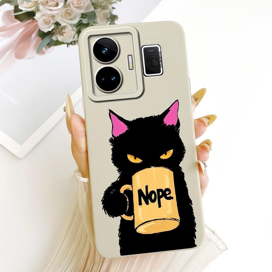 For Realme GT Neo 5 Case RealmeGT3 RMX3709 Cool Owl Dragon Painted Cover Soft Silicone Case For Realme GT 3 GT3 GTNeo5 240W Bags