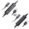 Адаптер USB-QD для гарнітури з швидким відключенням QD-кабелю на USB-штекери Кабель для гарнітури USB-QD Роз'єм швидкого відключення для гарнітури на USB