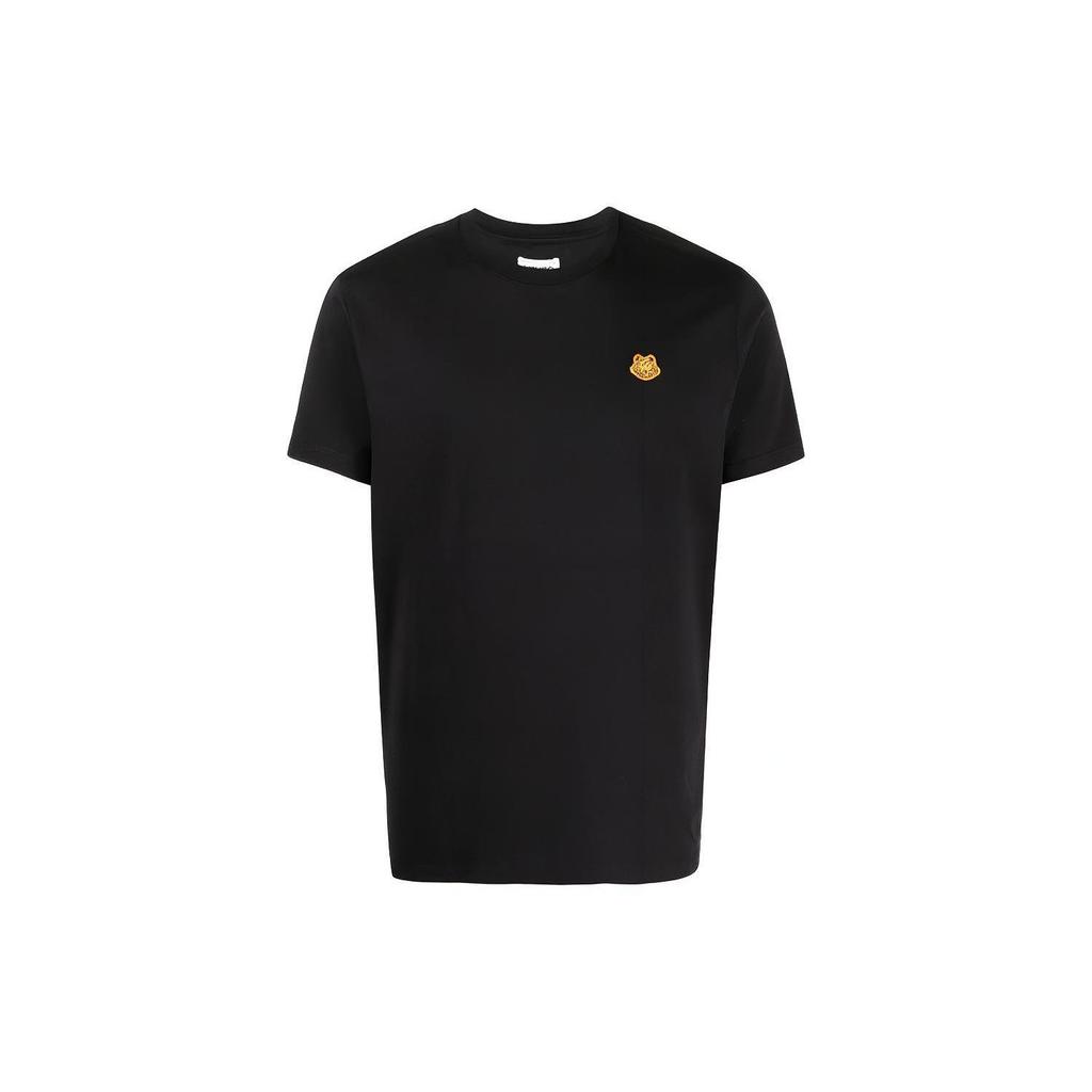Kenzo Klasyczny T-shirt z głową tygrysa SS21 Męski Czarny FB55TS0034SA-99