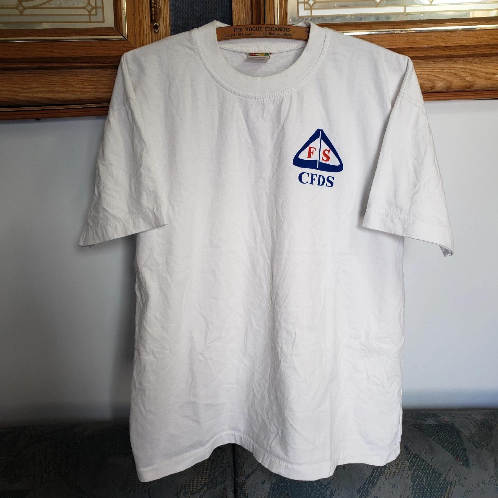 Vtg California Fire Department T-shirt Mens L Single Stitch CFDS Firefighter 90s 4XL