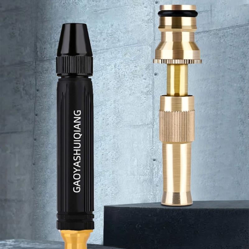 High Pressure Garden Hose Nozzle Household Car Wash Water Black Car Wash Nozzle Water Watering Pipe Car Washing B03E