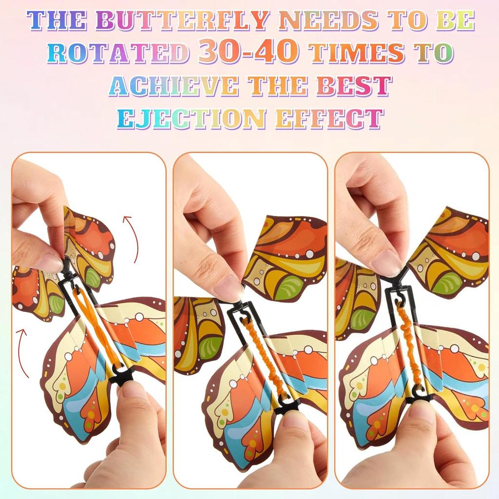 Flying Birthday Butterfly Surprise Gift Box, Large Butterfly Explosion Gift Box with 12 Pcs Flying Butterfly, Fantasy Box, Exploding Butterfly