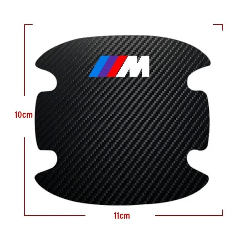 4P/Set Car Door Handle Anti-scratch Sticker Carbon Fibre For BMW 320i 325i 320Li 325Li 330Li X7 X3 X4 X5 X6 E39 E60 E61 F10