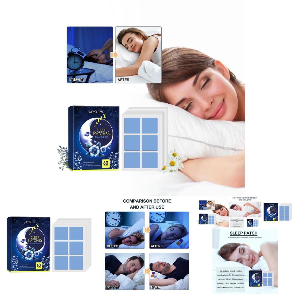 Bluebell Sleep Patches For Nighttime Comfort And Relief From Discomfort With Soft Soothing Design