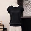 Yuzhaolin Women's Summer Hollow Knit Short Sleeve Top