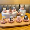 Mini Resin Peace Sculpture Ornament Study Room Statue Home Office Accessories Festival Decoration Funny Relieve Stress Miniature