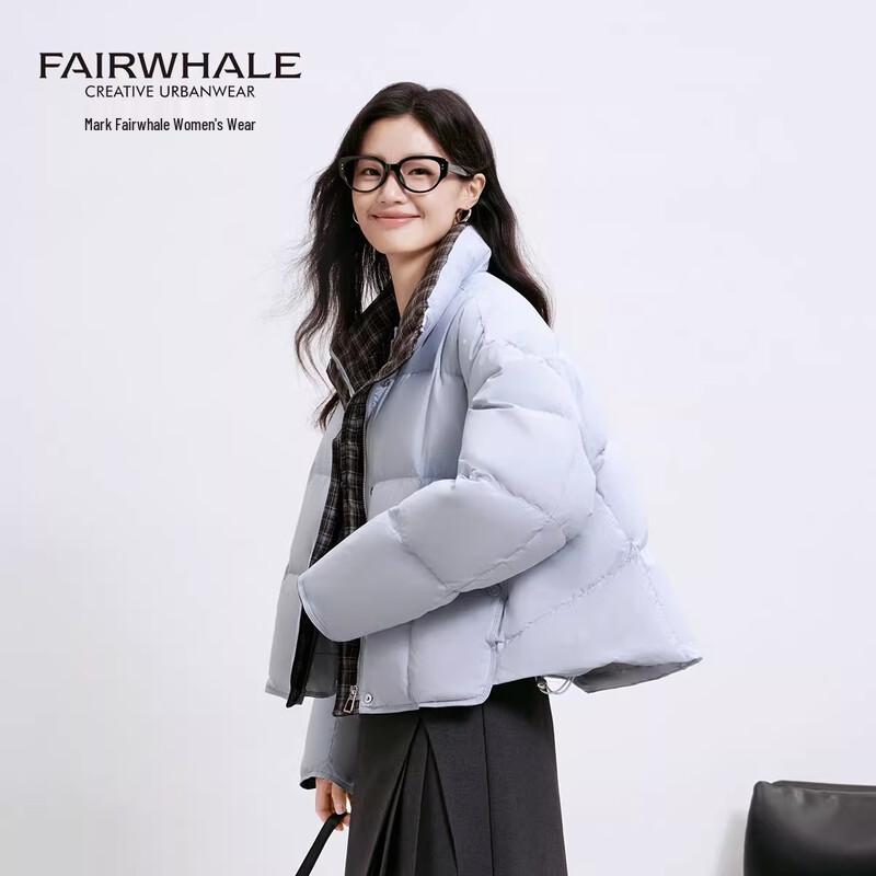 Mark Fairwhale Women's Lapel Collar Short Down Jacket
