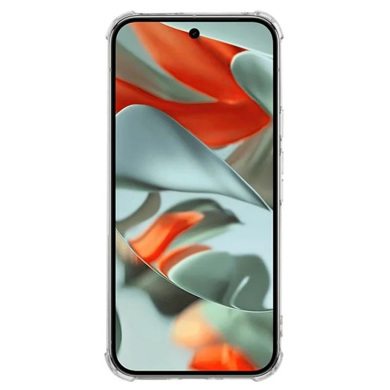 For Google Pixel 9 TPU Case WANLONFENG WL3 Series 1.5mm Phone Cover with Tempered Glass Film