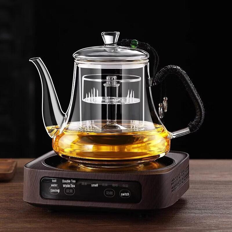 Duanyun 2025 Large Capacity Glass Steam Tea Brewer Set