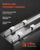 Linear Rail Kit, SBR25, 2Pcs 1200 mm (47.24 inch) Linear Motion Guide Rails and 4Pcs Bearing Slide Blocks, Fully Supported Shaft, for Cutting,