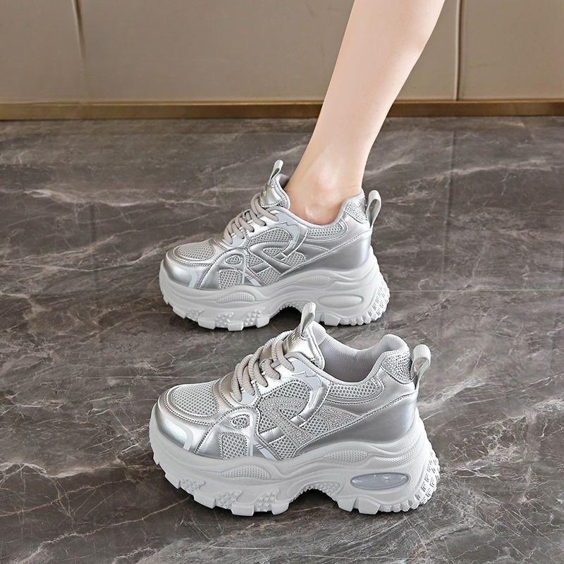 New Style High-heeled Thick-soled Women's Shoes, Casual Sports Shoes, Dad-style Shoes