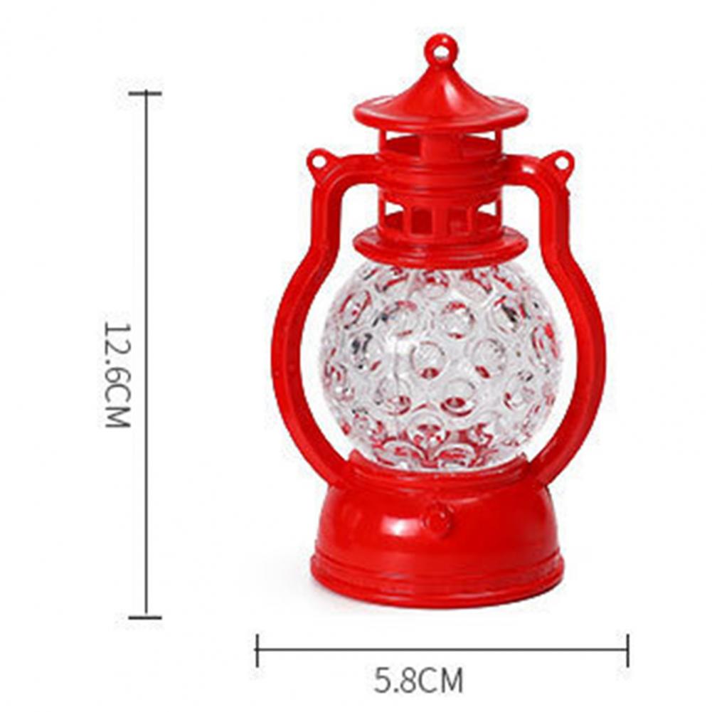 Night Lamp Vintage Simulation Flame Honeycomb Shape Decorative Wind Lantern Plastic Christmas Halloween Night Lamp
