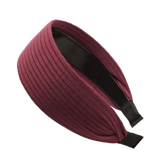 

Эластичный обруч для волос, расширенный дизайн, легкая повязка на голову, противоскользящие зубцы, корейский стиль, гибкие волосы вино красного