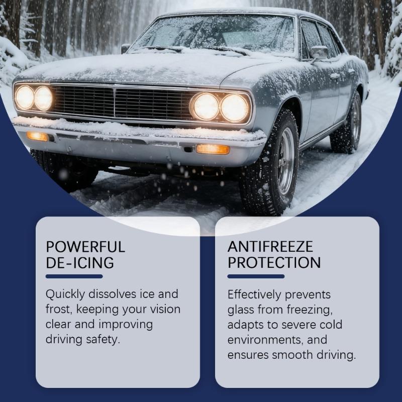 120ml Snow & Ice Melting Sprayer Effortlessly Removes Ice From Automotive Glass And Refrigerator Surfaces