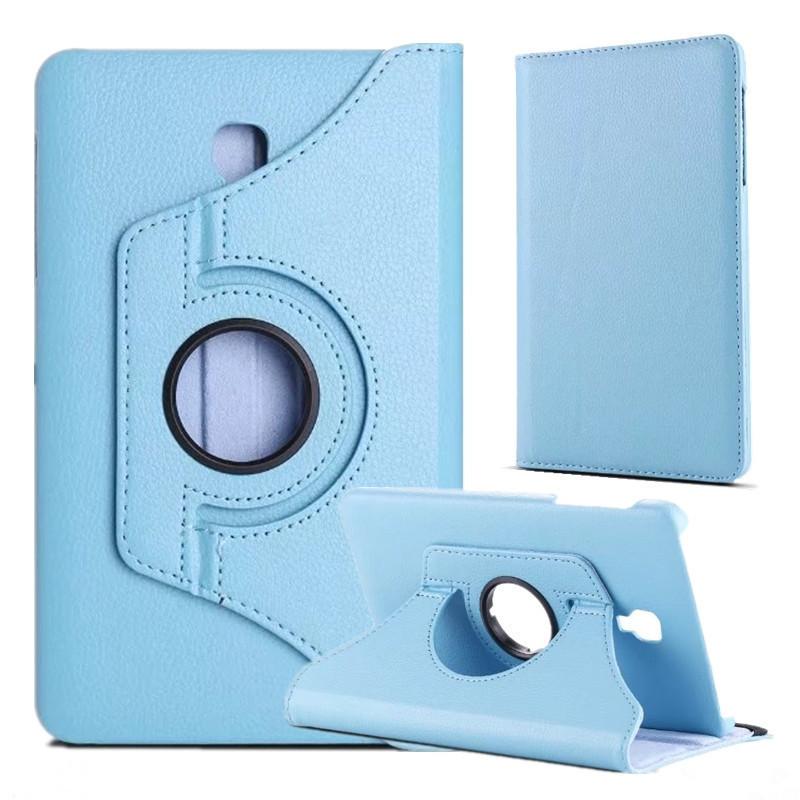 

Новий чохол для Samsung Galaxy Tab A 8.0 SM-T380 T385 Case 360 ​​Rotation Smart Stand PU чохол для Samsung T380 T385 360 Stand Case 8.0in TabA 2017 T380 небо синє кольору