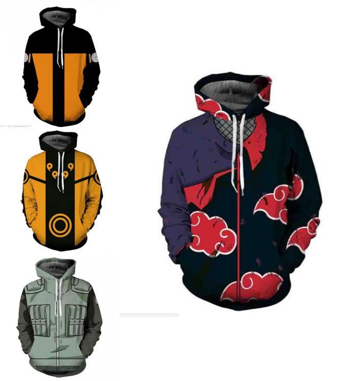 Hokage Ninjia Anime Hoodie Lässige Langarm Pullover Für Stilvollen Komfort UK