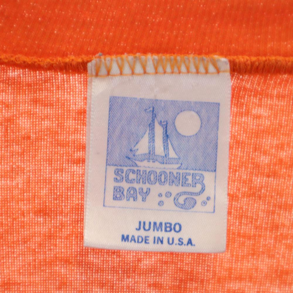 SCHOONER BAY 80s Made In USA Vintage Short Sleeve Single Stitch T-shirt Men's Used