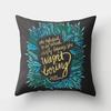 Tropical  Letter Flower Plant Polyester Pillowcase Sofa Living Room Home Decoration Car Waist Cushion Cover