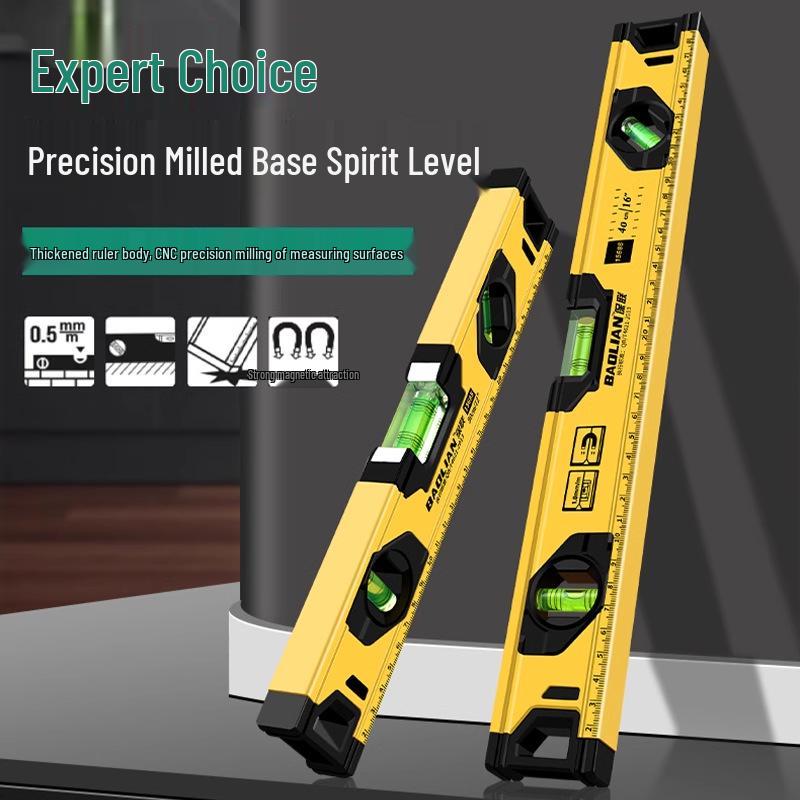 High Precision Mini Spirit Level with Strong Magnet and Aluminum Alloy Edge