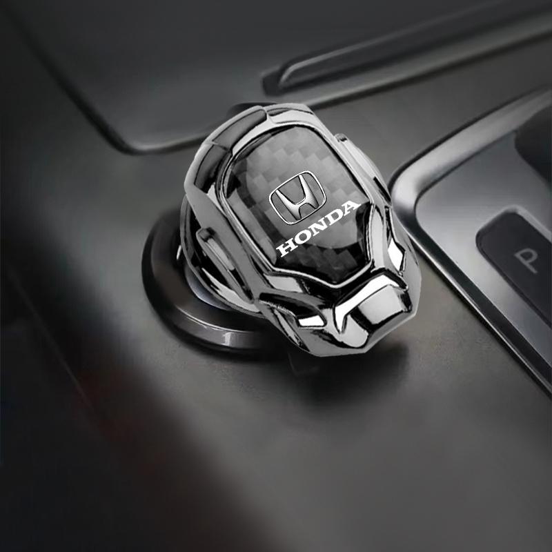 1Pcs Car One-Click Start Buttons Protective Cover Decoration For Honda Fit Mugen Insight Type S R VTEC DOHC Modulo Vezel Legend RR Si