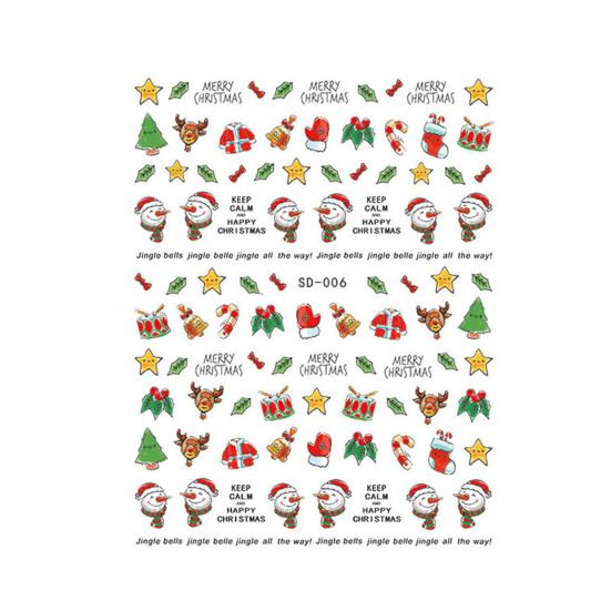 Exquisite Nail Art Patch Christmas Patterns Various Styles DIY