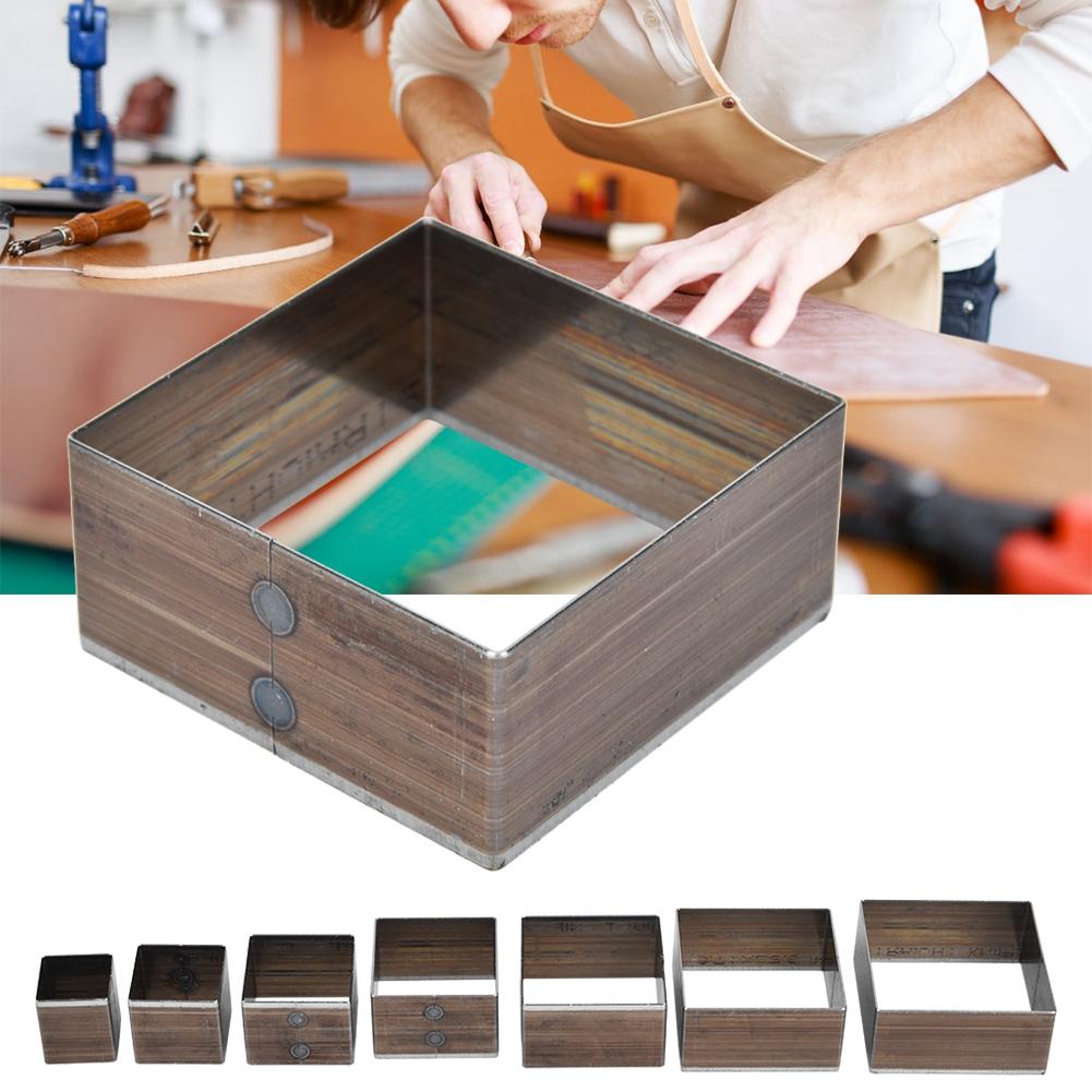7Pcs 20 50mm Square Leather Craft DIY Leather Cutting Mold Die Leather Tool