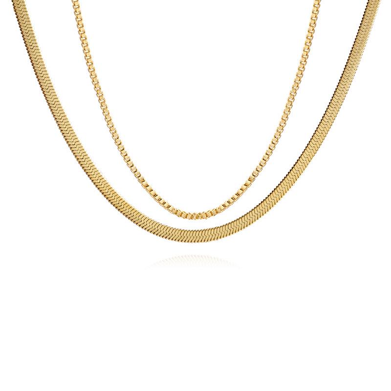 Stylish Double Layer Clavicle Chain Necklace - European & American Design, Trendy Pendant for Women