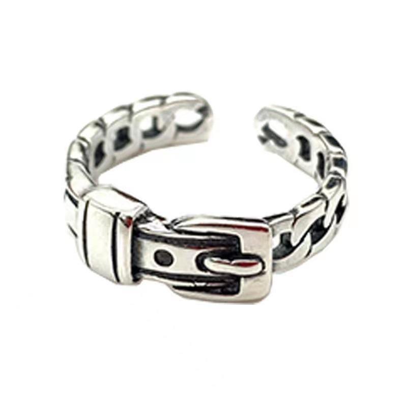 

Корейский ретро-унисекс нестандартный поясной ринг: Минималистский винтажный стиль Adjustable