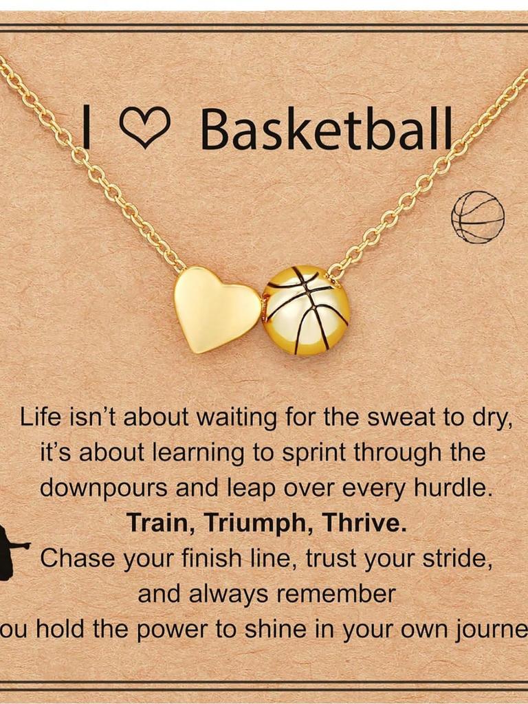 One Piece Softball/soccer/volleyball/basketball/rugby Necklace for Girls and Women, Sports Accessories Jewelry, Perfect Gift for Couples
