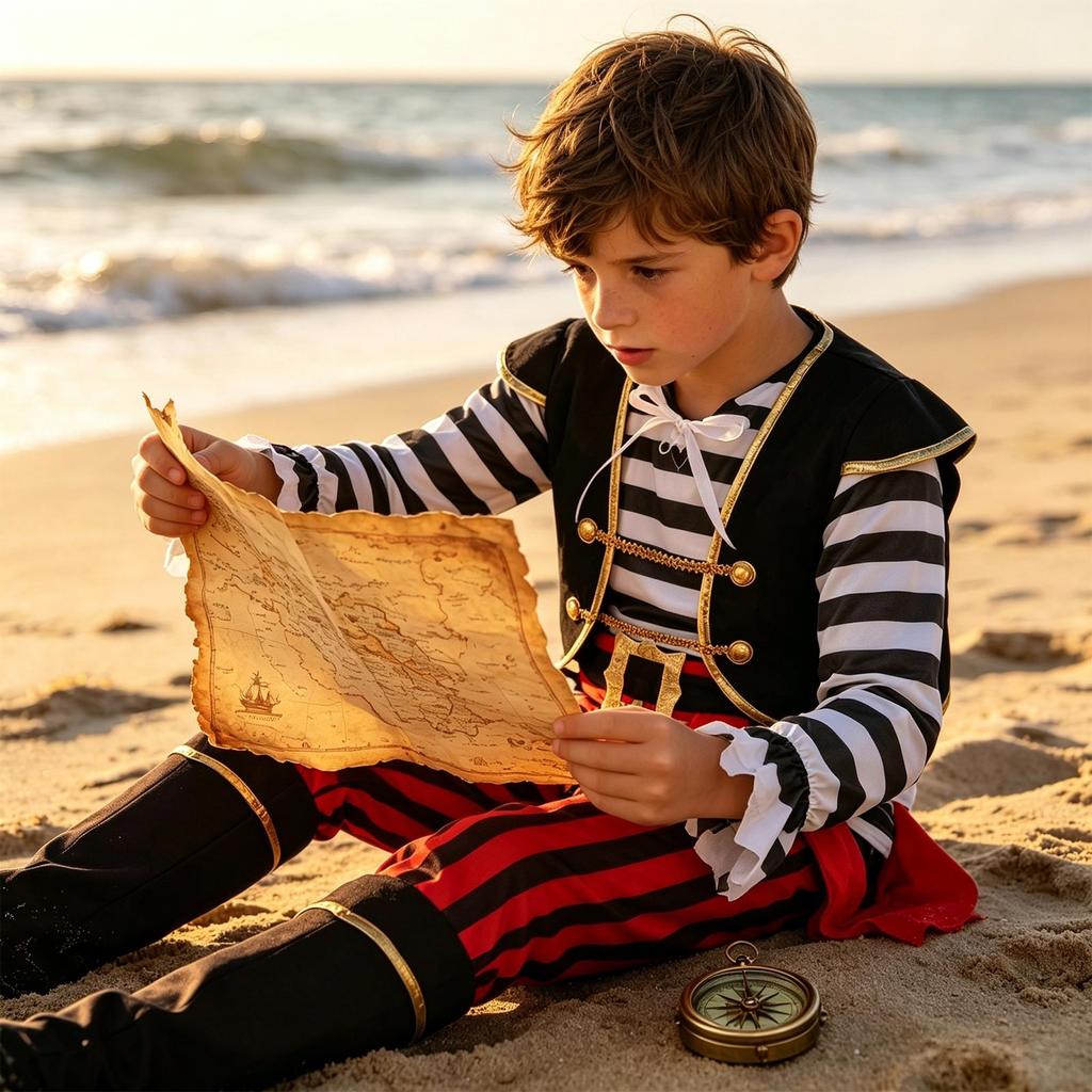 Halloween Pirate Costume Set for Party Performances