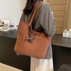 Large capacity tote bag fashionable commuter big bag retro bag women's 2025 new high-end shoulder bag
