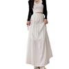 2026 New Style Women's Pink French Cake Skirt with Elastic Waistband - Spring/Summer Loose Slimming Half Skirt