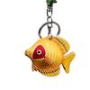 The First Layer Of Cowhide Small Red Fish Keychain Pendant, Locomotive Car Key Chain, Accessories Bag, Small Fish Pendant, Cute Tide