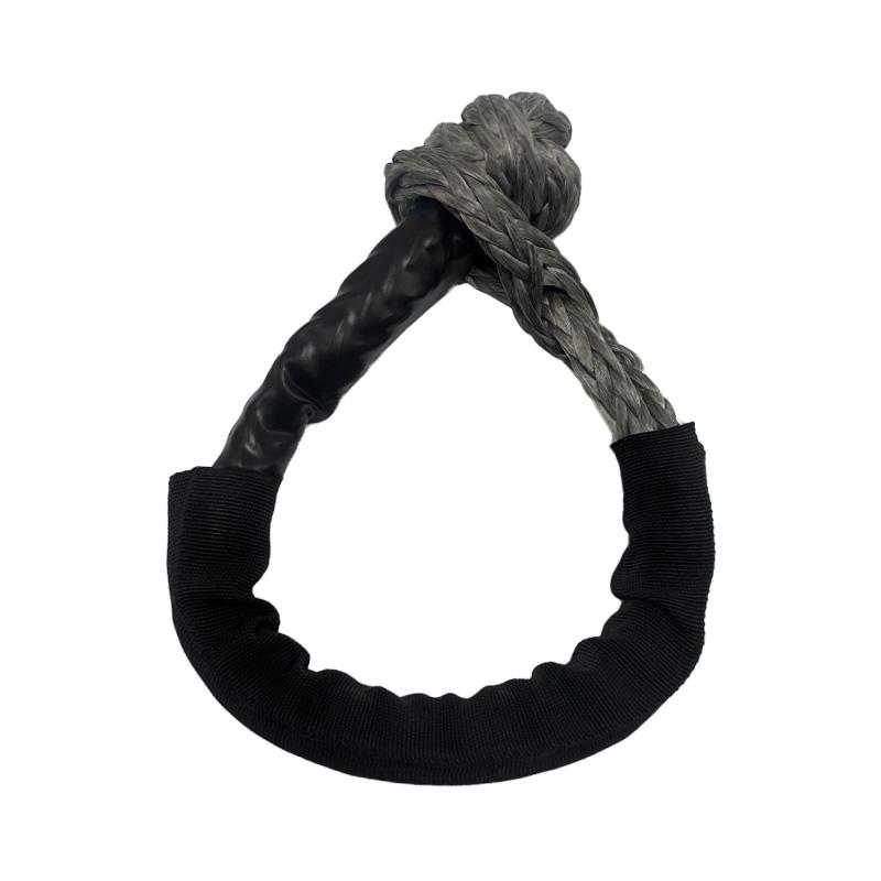 Professional 14 mm 20 Tons UHMWPE Soft Shackle Colorful Breaking Force Towing Strap for Off-Road Car Rescue Factory Direct