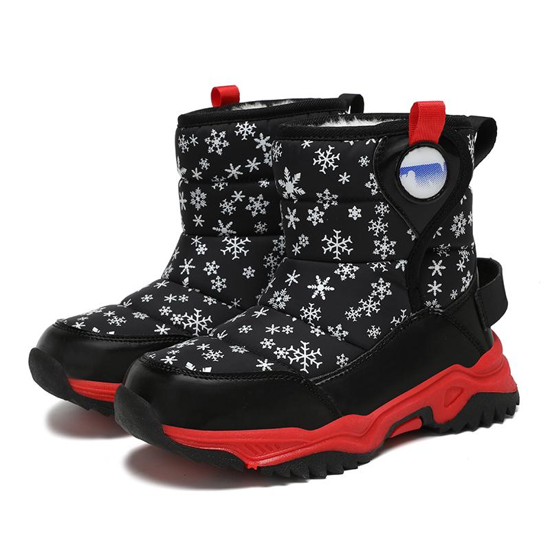 Herbst und Winter Jungen/Mädchen Outdoor Warme Kinder Schneestiefel Große Größe Stiefel 26-38 Kinder Schneestiefel für Mädchen