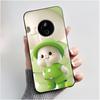 Phone Case For Nokia 125 HMD 110 4G 2024 Casing Luxury Cute Love Rabbit Funny Cartoon Black Matte Soft Silicone Shockproof Cover