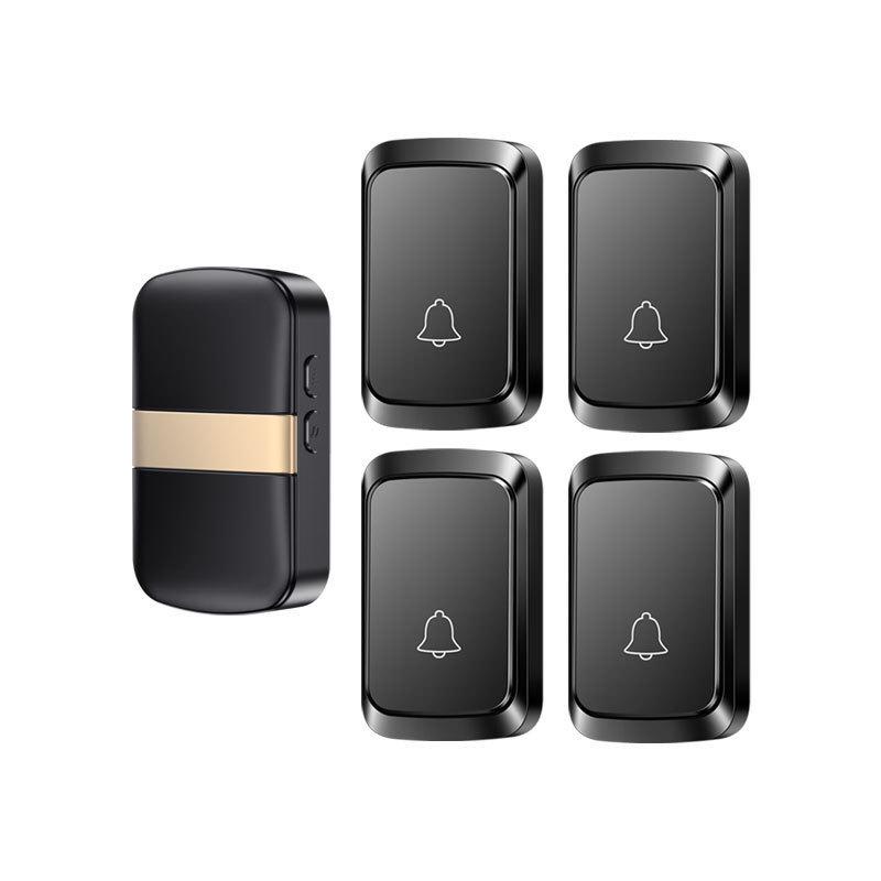 Battery-Powered Wireless Doorbell with DC Remote & Simple Call Button for Elderly, Dual Power