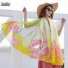 Women's Chiffon Scarf - Lightweight, Printed Sun Protection for Spring, Summer, Fall - Versatile Beach Shawl