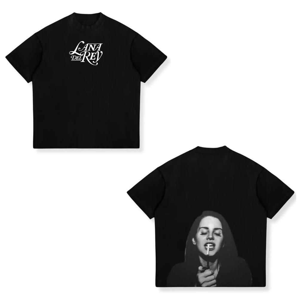 Singer Lana Del Rey Graphic T Shirt Unisex Women Fashion Hip Hop 90s Vintage TShirts Oversized Cotton Casual Tshirt Y2k Streetwear