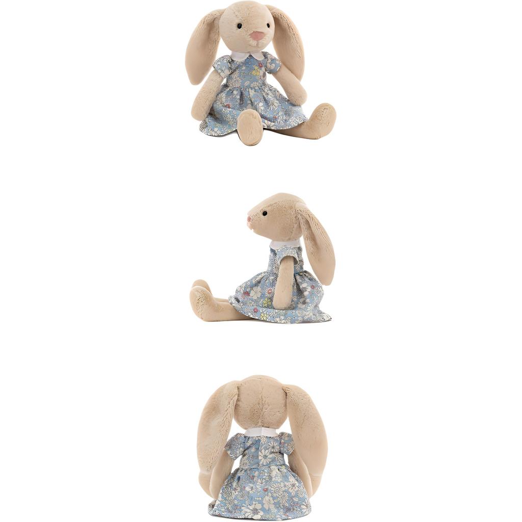 JELLYCAT Bunny Collection Floral Gown Lotti Dolls Plush Doll 27cm Height