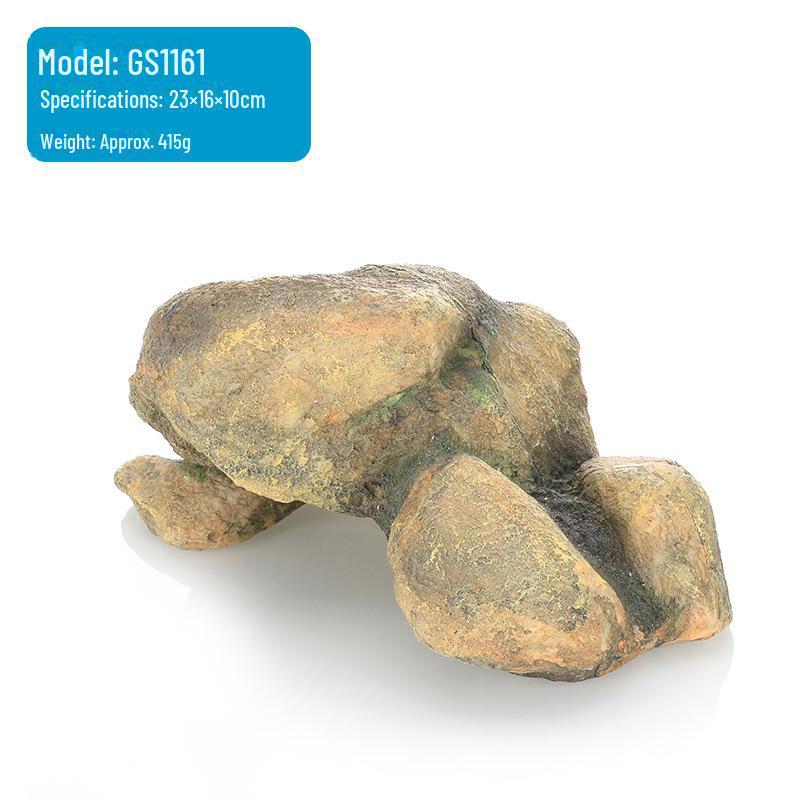 

Аквариумные декоративные рокарии из смолы с пещерой и бирюзой