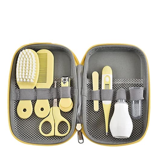 

Baby Nail Clippers, Baby Nail Clipper Set, 8-Piece Set with Nail File, Nail Clippers, Scissors, Hairbrush, Newborn Nose, Ear, and Nail Care, Tweezers,