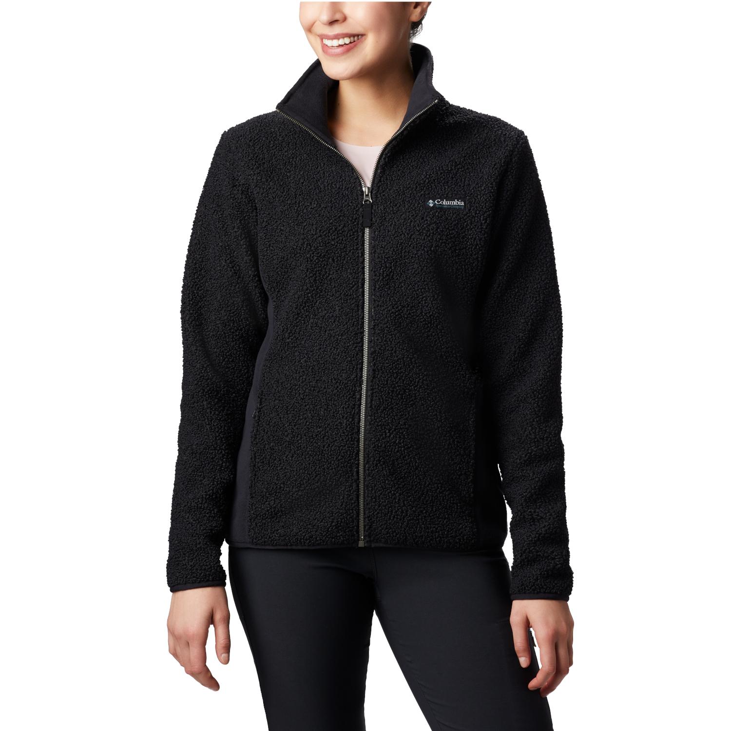 Columbia Panorama Full Zip, pile nero da donna