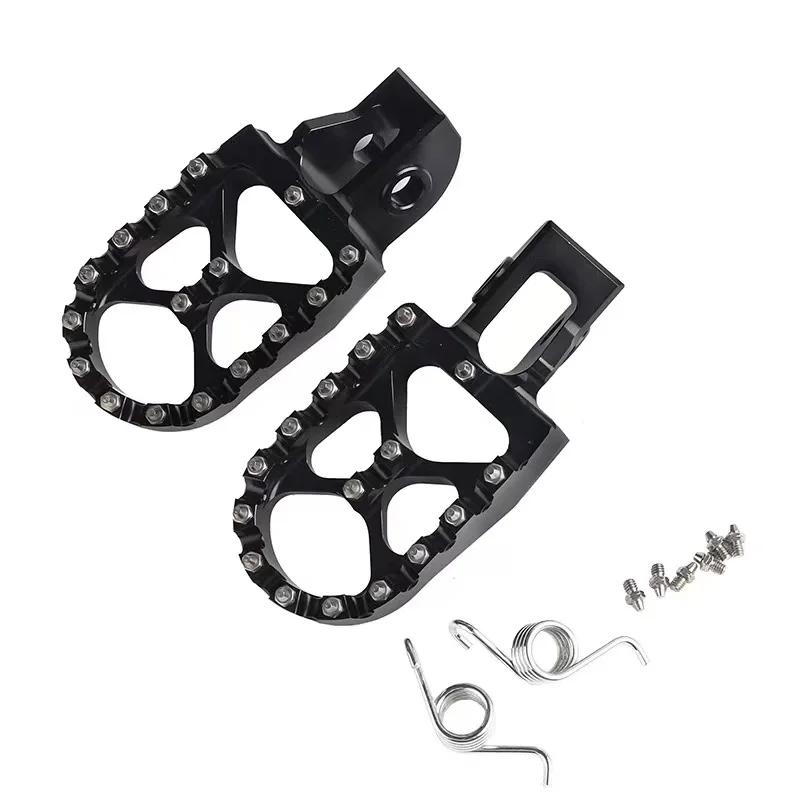 Motorcycle Stainless Steel CNC Enlarged Foot Pegs for KTM EXC XC SXF SX XCW 2017-2022 for Husqvarna for GASGAS Motocross Bikes