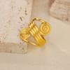 New Hot-selling Geometric Line Stainless Steel Ring Women's Opening Niche Personality Simple Fashion Ring